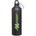 24 Oz. Matte Black H2go Classic Aluminum Water Bottle